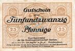 Kleingeld 1914-1922 25 Pf. Bautzen , Notgeld 25 Pfennig Schein gbr. Ti.0360.05.01 Sachsen 1917 Verkehrsausg -