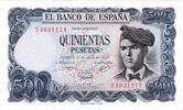 500 Pesetas 1971 Spanien - Spain Banknote Spanien , 500 Pesetas Schein 1971 -Jacinto Verdaguer- unc-kfr WPM.153 1 bis 1-