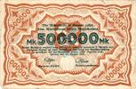 Inflation 1923 DE 500.000 Mk. Hemer , Banknote 500.000 Mark Schein gbr. Keller 2318 , Westfalen 1923 Inflation -