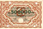 Inflation 1923 DE 500.000 Mk. Hemer , Banknote 500.000 Mark Schein L-gbr.E Keller 2318 , Westfalen 1923 Inflat -