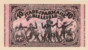 Inflation 1923 DE 10 Mio. Mk. Bielefeld , Banknote 10 Millionen Mark Schein unc-kfr. Keller 415.a , Westfalen -