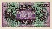 Inflation 1923 DE 25 Mia. Mk. Bielefeld , Banknote 25 Milliarden Mark Schein unc-kfr. Keller 415.f , Westfalen -