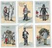 Serienscheine DE 6 Scheine kpl. -weiss- Alte Diele , Notgeld 6 Scheine --Rand weiß-- unc-kfr. M-G 515.1 , Hamburg o.D. -