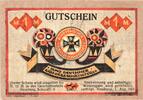 Serienscheine DE 1 Mk. -Datum- Hamburg , Notgeld 1 Mark Schein --Datum-- unc-kfr. M-G 518... Hamburg 1921 Serie -