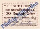 Inflation 1923 DE 50 Mia. Mk. Hamburg , Banknote 50 Milliarden Überdruck unc-kfr. Keller 2116... Hamburg 1923 -