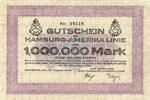 Inflation 1923 DE 1 Mio. Mk. Hamburg , Banknote 1 Million Mark Schein gbr. Keller 2118.b , Hamburg 1923 Infl. -