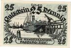 Kleingeld 1914-1922 25 Pf. Harburg , Notgeld 25 Pfennig -Antiqua- unc-kfr. Ti.2805.20.01 , Niedersachsen -