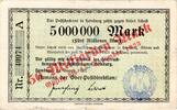 Inflation 1923 DE 50 Mia. Mk. Hamburg , Banknote 50 Milliarden Mark Schein gbr. Keller 2130.b , Hamburg 1923 -