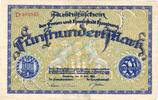 Großnotgeld 1922/23 DE 500 Mk. Hamburg , Banknote 500 Mark Schein gbr. Müller 1975... Hamburg 1922 Inflation -