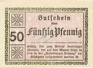 Kleingeld 1914-1922 DE 50 Pf. Festenberg , Notgeld 50 Pfennig Schein unc-kfr. Ti.1855.05.32 , Schlesien o.D. V -
