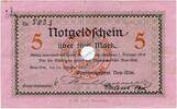 Gro&szlig;notgeld 1918 DE 5 Mk. 1918 Neu Ulm , Banknote 5 Mark Schein entw. Ge... 7,49 EUR  + 200,00 EUR frais d'envoi