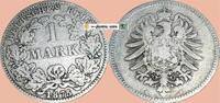 deutsches Kaiserreich 1 Mk. 1875 H 1 Mark Kursm&uuml;nze deutsches Kaiserreic... 11,90 EUR  + 200,00 EUR frais d'envoi