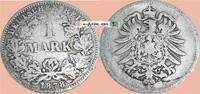 deutsches Kaiserreich 1 Mk. 1878 F 1 Mark Kursm&uuml;nze deutsches Kaiserreic... 9,90 EUR  + 200,00 EUR frais d'envoi