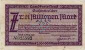 Inflation 1923 DE 2 Mio. Mk. 1923 Neuss , Banknote 2 Millionen Mark Sche... 7,90 EUR  + 200,00 EUR frais d'envoi