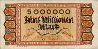Inflation 1923 DE 5 Mio. Mk. 1923 N&uuml;rnberg , Banknote 5 Millionen Mark S... 7,90 EUR  + 200,00 EUR frais d'envoi