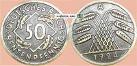 Weimarer Republik 50 Pf. 1924 A 50 Rentenpfennig M&uuml;nze Weimarer Republik... 9,95 EUR  + 200,00 EUR frais d'envoi
