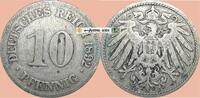 deutsches Kaiserreich 10 Pf. 1892 E 10 Pfennig M&uuml;nze Deutsches Kaiserrei... 5,29 EUR  + 200,00 EUR frais d'envoi