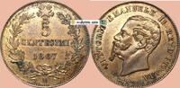 Italia / Italien 5 Centesimi 1867 Italien , 5 Centesimi M&uuml;nze 1867.M -Vi... 34,95 EUR  + 200,00 EUR frais d'envoi