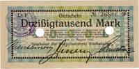 Inflation 1923 DE 30.000 Mk 1923 Rotthausen , 30.000 Mark Grossnotgeld S... 14,95 EUR  + 200,00 EUR frais d'envoi