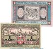Notgeld DE 2 Scheine kpl. Notgeld Stadt Bielefeld 103.6 , Set mit 2 Scheinen in kfr. von 1921 , Westaflen -