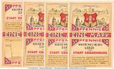 Notgeld De 4 x 1 Mk. Notgeld Stadt Cranenburg 244.1 , Set mit 4 x 1 Mark Doppelscheine in kfr. o.D. -