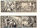 Seriennotgeld Deutschland 4 Scheine kompl. Notgeld Stadt Rothenburg , Merbach Schafhof 1141.1.b Set mit 4 Scheinen in kfr. -