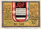 Notgeld De 50 Pf. Notgeld des Fleckens Knivsberg 711.1.a , 50 Pfennig Schein in kfr. von 1920 DNS -