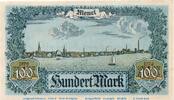 Memelgebiet 1922 100 Mk. Memel , Notgeld 100 Mark Schein in kfr. MEM-9 , Ros.854 , P.9 , vom 22.02.1922 -