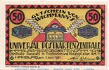 Seriennotgeld Deutschland 50 Pfennig Schein Notgeld Rud. Wichmann Postkartenzentrale Hamburg 561.1 , 50 Pfennig Schein in kf -