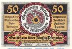 Seriennotgeld Deutschland 50 Pfennig Nr 1 Notgeld Victoria Bad Wildungen 1428.1.a , 50 Pfennig Nr 1 , Weißer Rand in kfr. -