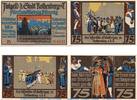 Notgeld DE 4 Scheine kpl. Notgeld der Stadt Rothenburg o. T. 1142.4 , Set mit 4 Scheinen in kfr. -