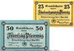 Notgeld De 2 Scheine kpl. 2 x Notgeld der Stadt Eckartsberga 305.2 , Set mit 2 Scheinen in kfr. -