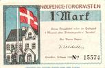 Seriennotgeld Deutschland 1 Mark Schein Notgeld der Gemeinde Gravenstein 466.3.L , 1 Mark Schein in kfr. 1920 -