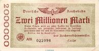 deutsche Reichsbahn 2 Million Mark 1923 Banknote Reichsbahn , 2 Millione... 1,49 EUR prix TTC + 7,99 EUR frais d'envoi