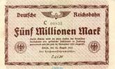 deutsche Reichsbahn 5 Millionen Mark 1923 Banknote Reichsbahn , 5 Millio... 1,39 EUR prix TTC + 7,99 EUR frais d'envoi