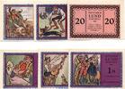 Serienscheine DE 6 Scheine kpl. -altrosa- o.D. (1921) Notgeld Gemeinde L... 95,00 EUR  + 200,00 EUR frais d'envoi