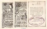 Notgeld Österreich 3 Scheine kompl. -schwarz- Notgeld der Gemeinde Langenstein S.502.IV.B.i schwarz , Set mit 3 Scheinen kfr. -