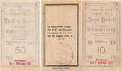 Notgeld Österreich 3 Scheine kompl. -silber/verlängert- Notgeld der Gemeinde Schwertberg S.984.II.t.o silber , Set mit 3 Scheinen in kfr -