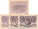 Notgeld Österreich 4 Scheine kompl. 4 x Notgeld Ort Schanz S.953.II.c , Set mit 4 Scheinen in kfr. o.D. -