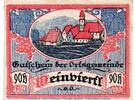 Notgeld Österreich 90 Heller Schein Notgeld Ort Weinviertl S.1110.II.b , 90 Heller Schein in kfr. o.D. , Ooe -