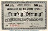 Kleingeld 1914-1922 DE 50 Pf. Notgeld der Stadt Itzehoe 3225.05.15 , 50 Pfennig Schein in kfr. von 1918 -