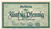 Notgeld DE 50 Pf. Notgeld Stadt Kiel 3470.40.20 , 50 Pfennig Schein in kfr. von 1918 , Schleswig -