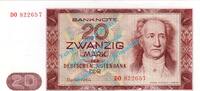 20 Mk. 1964 Deutsche Notenbank DDR Banknote , 20 Mark Schein in kfr. DDR-18, Ros.356, P.24 , von 1964 , DDR 1 bis 1-