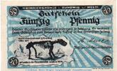 Seriennotgeld Deutschland Notgeld H.Meise Sundwig 50 Pfennig Notgeld H.Meise Heinrichshöhle Sundwig 1305.1 , 50 Pfennig Schein in kfr. o.D. -