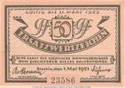 Seriennotgeld Deutschland Notgeld Stettin 50 Pfennig Nr.2 Notgeld Stadt Stettin 1270.1 , 50 Pfennig Schein Nr.2 in kfr. von 1921 , Pommern -