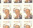 USA Sheet / Parts 24 x 6 Cent Briefmarken Bogen / Teile USA , 1968 , 24 x 6 Cent - Walt Disney - kfr -
