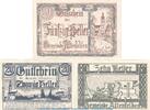 Notgeld Österreich 3 x Notgeld Altenfelden -Silber- Notgeld der Gemeinde Altenfelden S.27.II.g , -Silber- Set mit 3 Scheinen in kfr. -