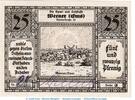 Seriennotgeld Deutschland Notgeld Weener 25 Pfennig Notgeld Sparkasse Weener 1389.1.a , 25 Pfennig --ausgefüllt-- in kfr. o.D. -