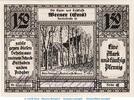 Seriennotgeld Deutschland Notgeld Weener 1,50 Mark Notgeld Sparkasse Weener 1389.1.a , 1,50 Mark --ausgefüllt-- in kfr. o.D. NDS -