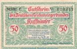 Notgeld DE 50 Pf. -E- Notgeld RKB Kyffhäuser Berlin 91.1 , 50 Pfennig Schein -E- in kfr. von 1921 -